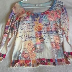 Impulse size large long sleeved ahirt